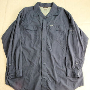 Columbia Titanium Omni-Shade Blue Shirt XXL 2XL